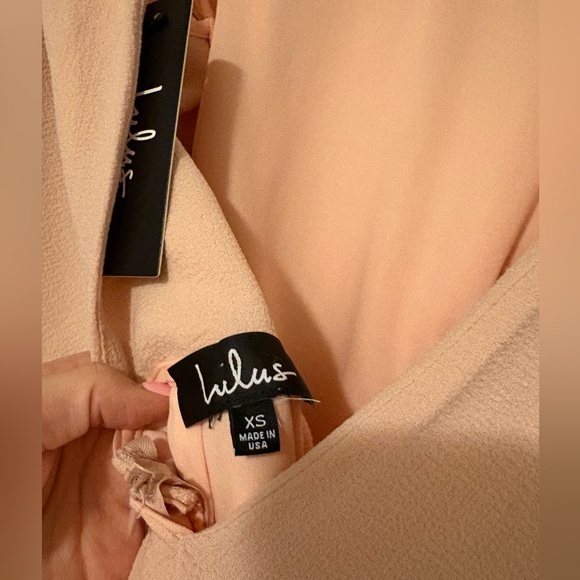 NWT Lulus Best is Yet to Come Backless Peach Dress - Picture 8 of 12